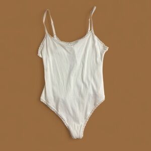 Retired Skims Size 3X NWT Lace Logo Cami women’s Bodysuit Bone Pointelle